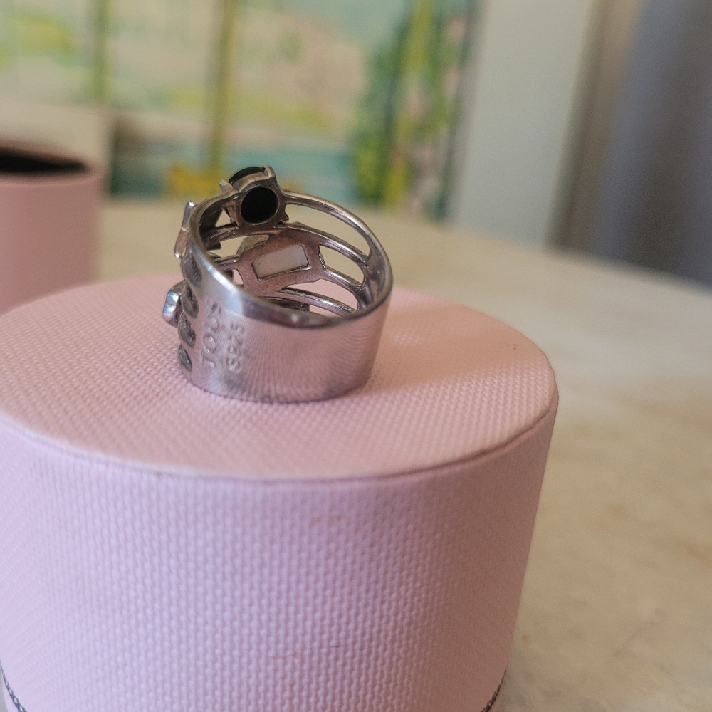 TOUS Join ring in sterling silver and gems - Picture 2 of 6